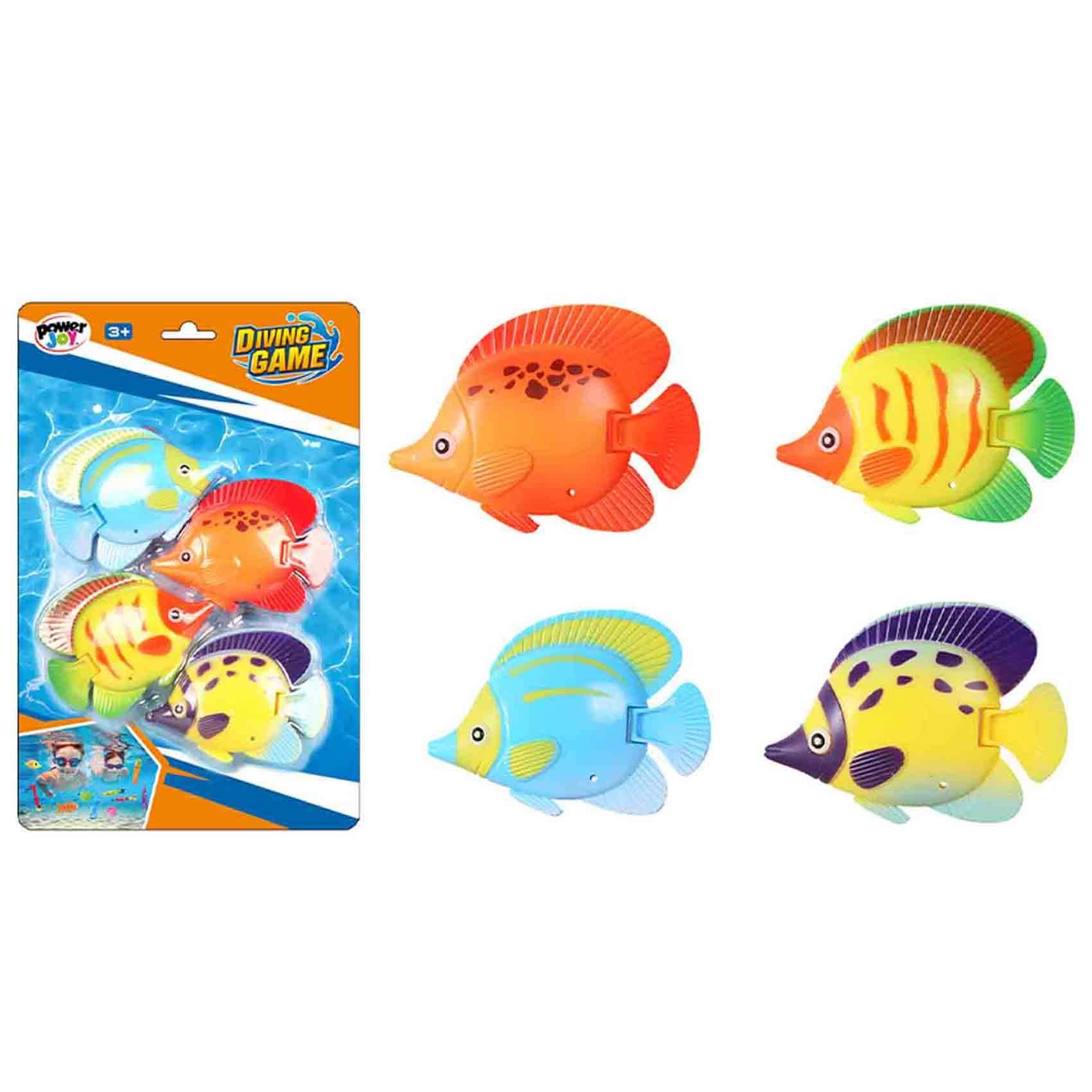 Diving Regal Fish Toys - 4-piece Assorted Colors