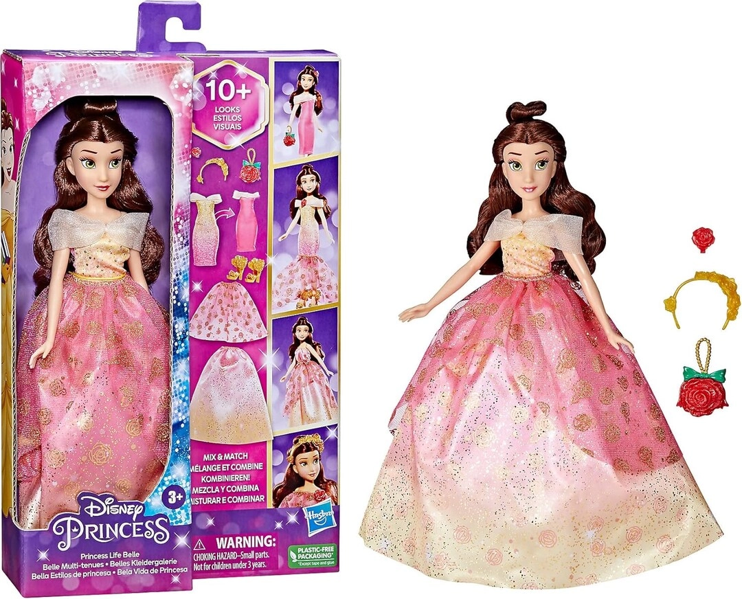 Hasbro Belle Fashion Doll - 11-inch 10 Outfit Combinations Ages 3+