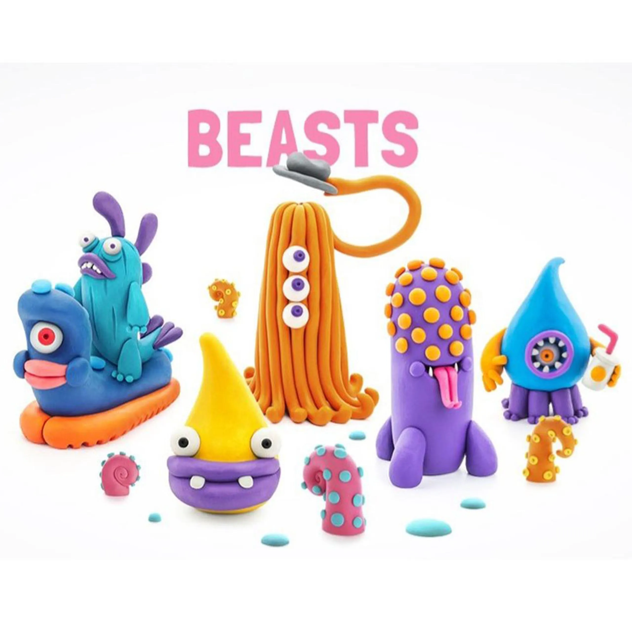 Plastic Modelling Air Dry Clay Kit - 170g 3pcs.