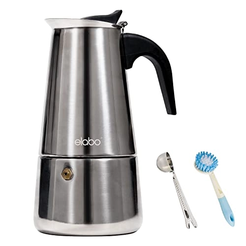 elabo Stovetop Espresso Machine - 10 Cups