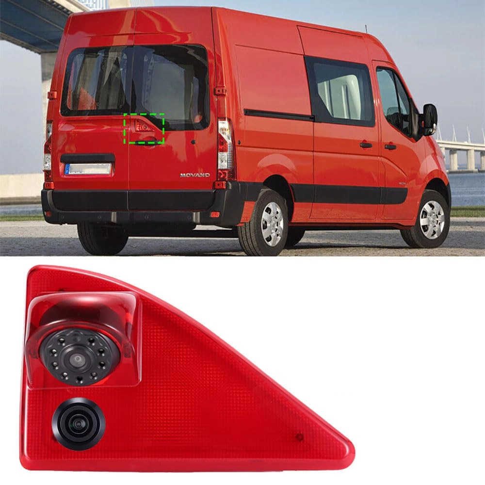 Brake Light Reversing Camera + Rear View Mirror Monitor - Night vision 628 x 586 pixels