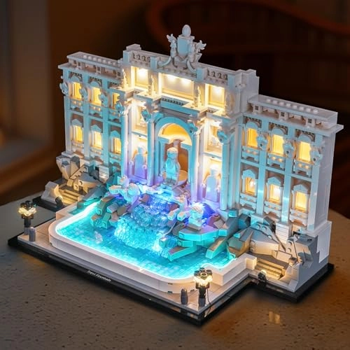 Brickshining LED Lighting Compatible with Lego Trevi Fountain 21062 - Light Kit USB Powered