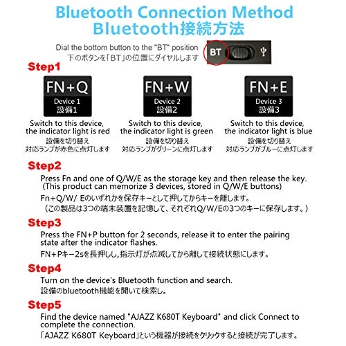 K680T - 68 key layout Bluetooth