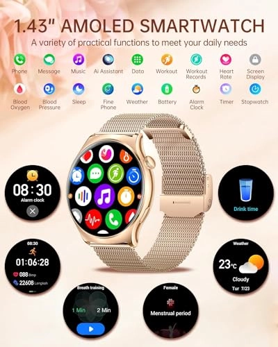 Women's Smartwatch - 1.43 Inch