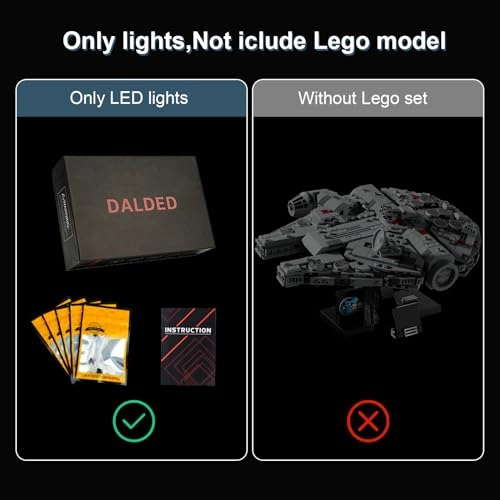 Light Kit for Lego Millennium Falcon 75375 - Warm White