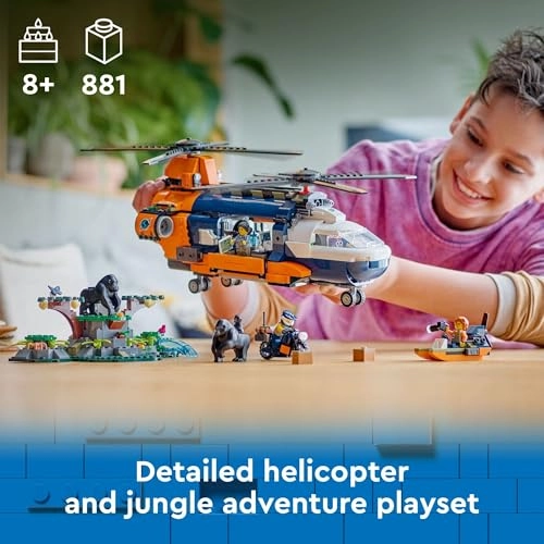 City Jungle Explorer Helicopter at Base Camp (60437)