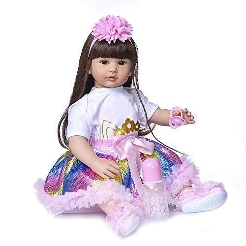 Reborn Toddler Doll - 24 inch Silicone Vinyl Ages 3+