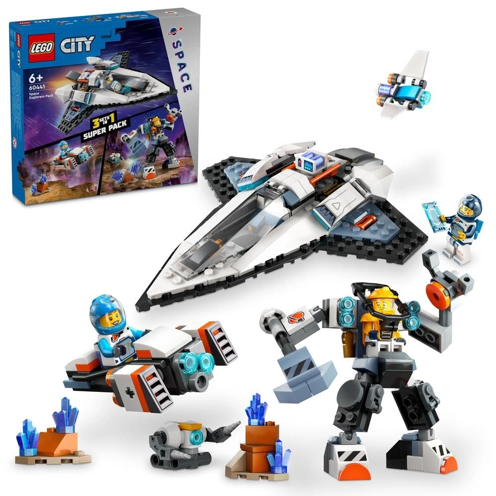 LEGO Construction Mech (60428) + Interstellar Spaceship (60430) + Space Hoverbike (30663)