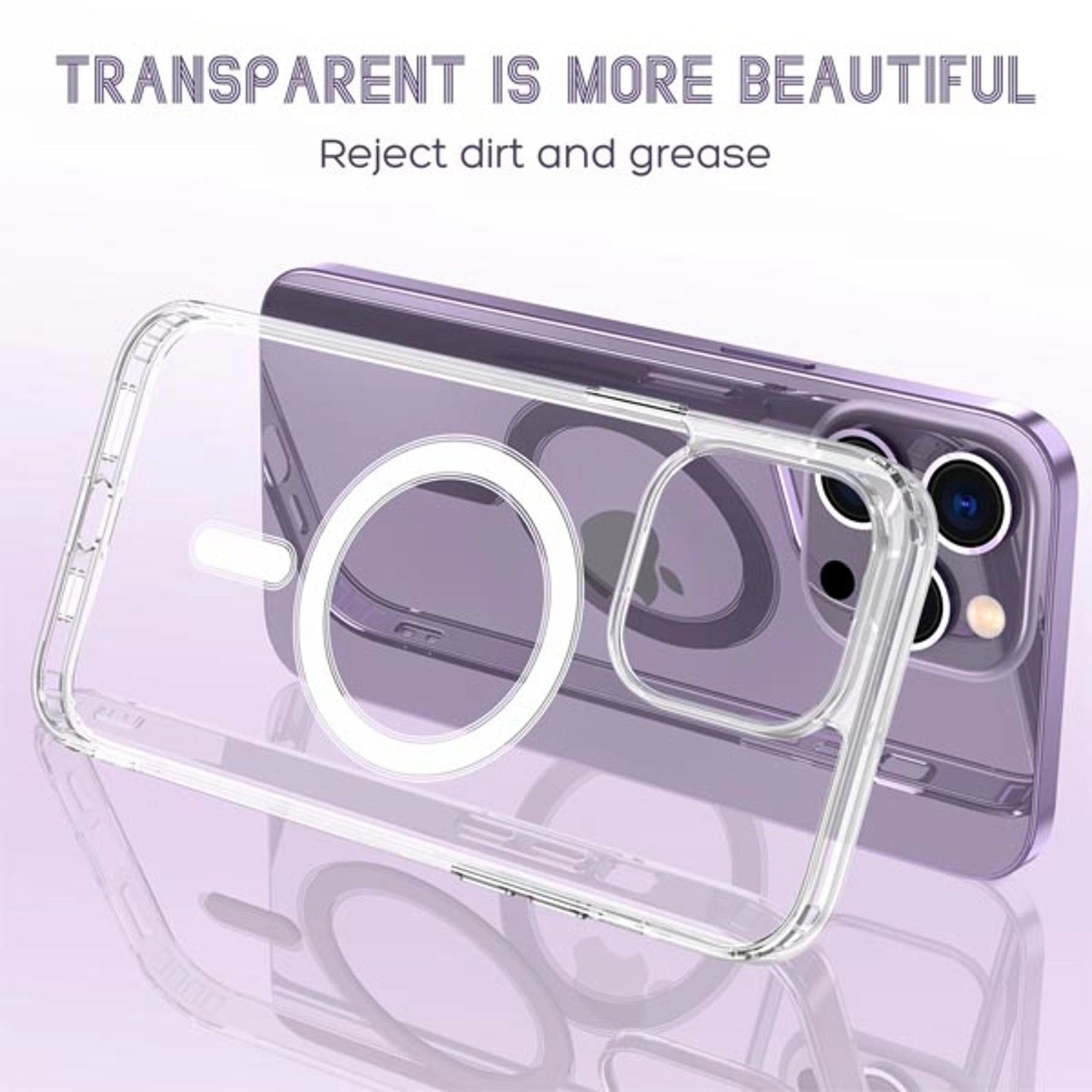 Case iPhone 14 Back Case with MagSafe for iPhone 14