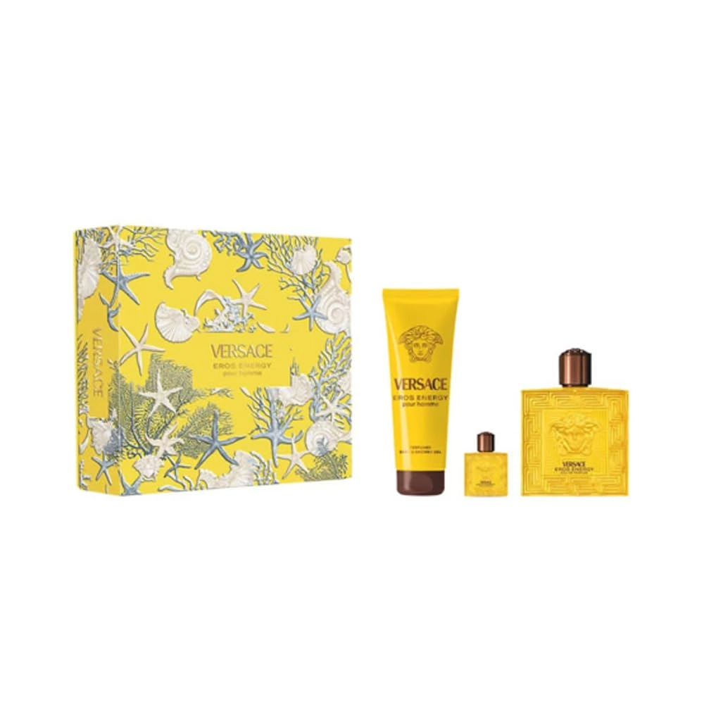 Versace Eros Man Eau de Parfum - 100 ml + Eros Man Perfume Spray + Eros Man Shower Gel