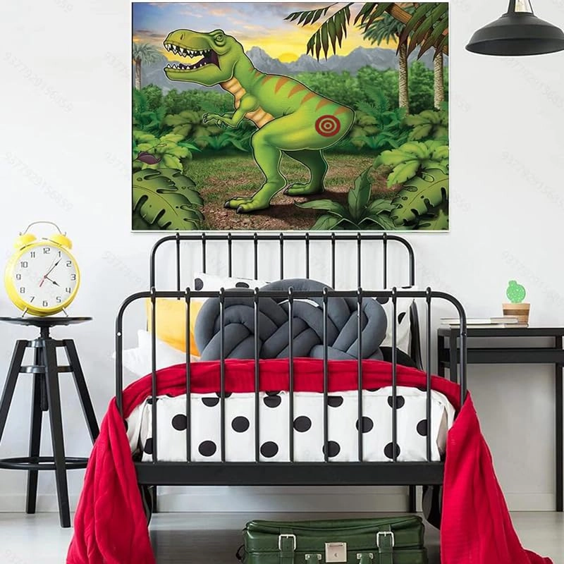 Pin Tail On Dinosaur Game - Kid 1Pc 12pcs