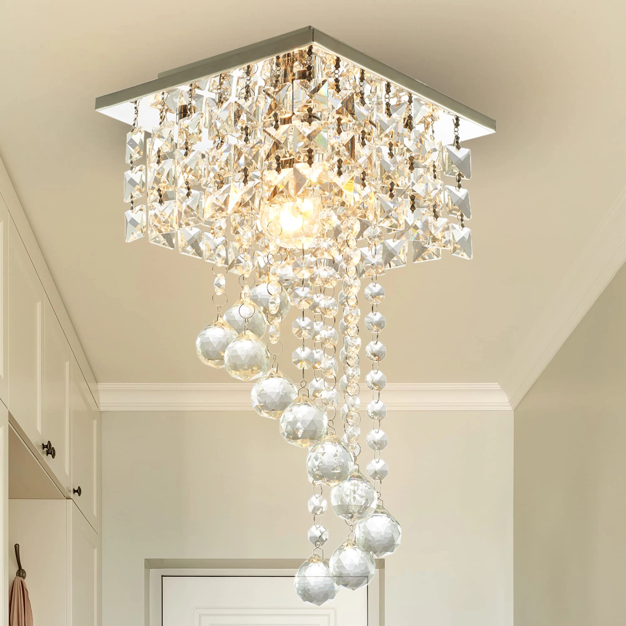 Crystal Chandelier - 1 Light K9 crystal