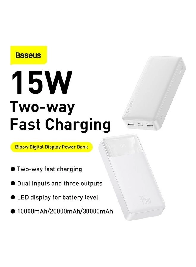 Bipow Digital Display Power Bank - 20000 Watt-hour 15 Watt
