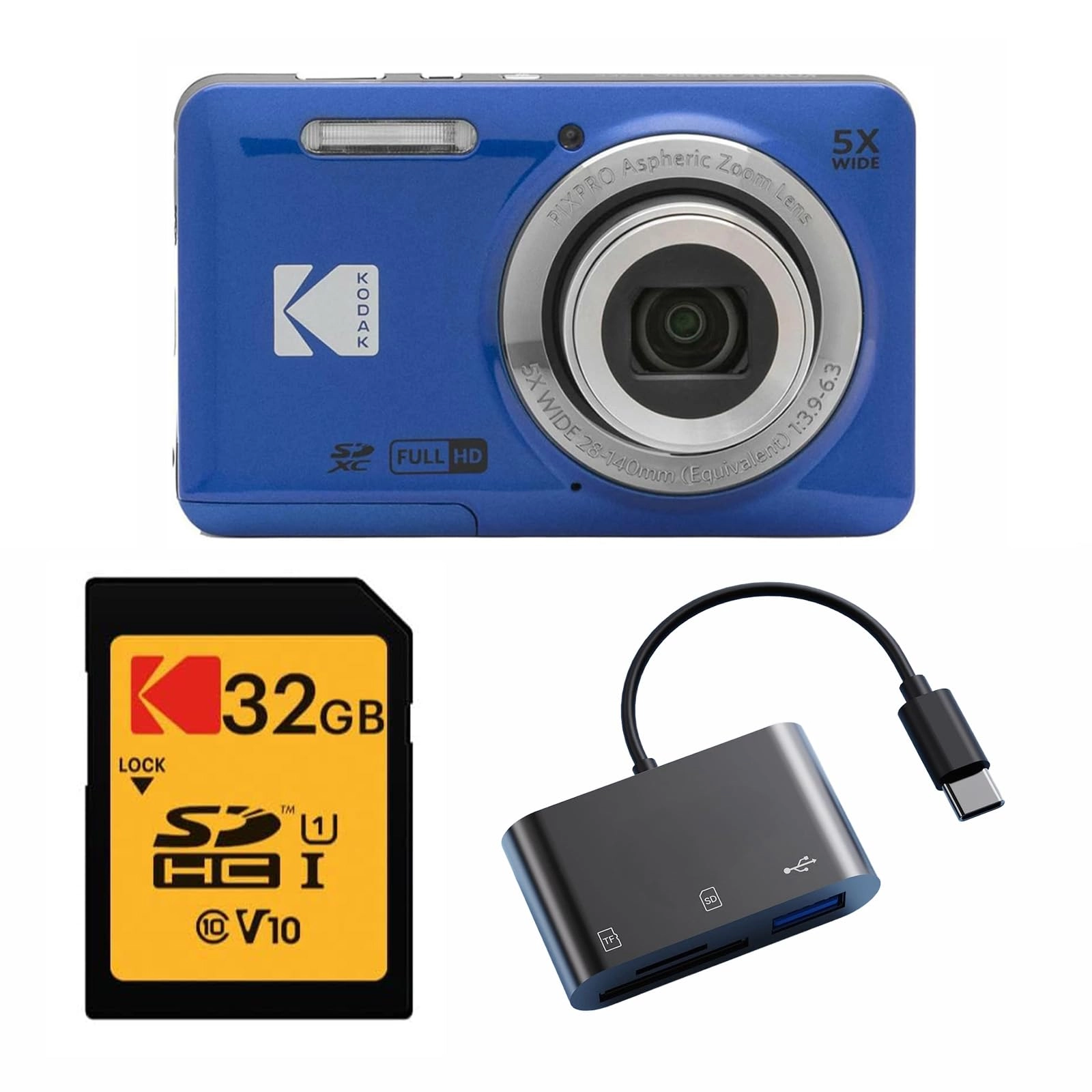 FZ55 + SD card + USB card reader
