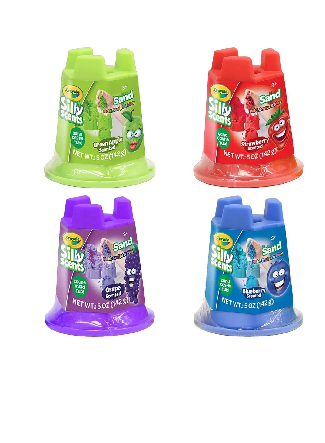 Silly Scents Sand - 5oz Strawberry Green Apple Blue