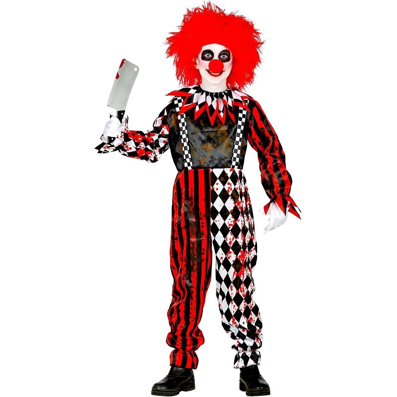 Horror Clown Jumpsuit Collar - Pack of 1 Suitable for 11 years & above XL