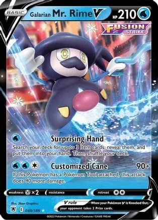 Pokemon USA, Inc. Galarian Mr. Rime V - 049/189 - Astral Radiance