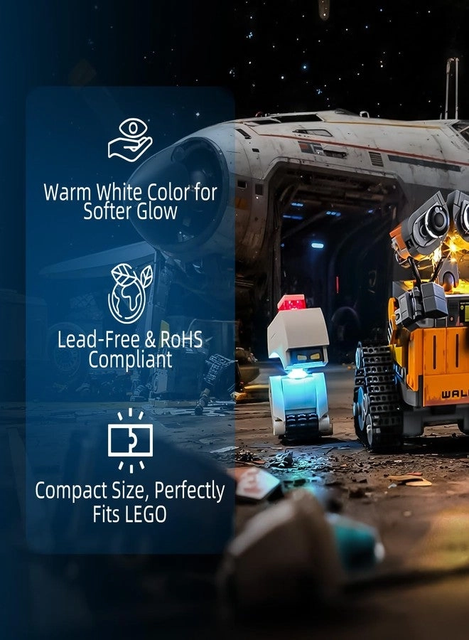 LED Light for LEGO 43279 Disney Wall-E and EVE Building Blocks Model