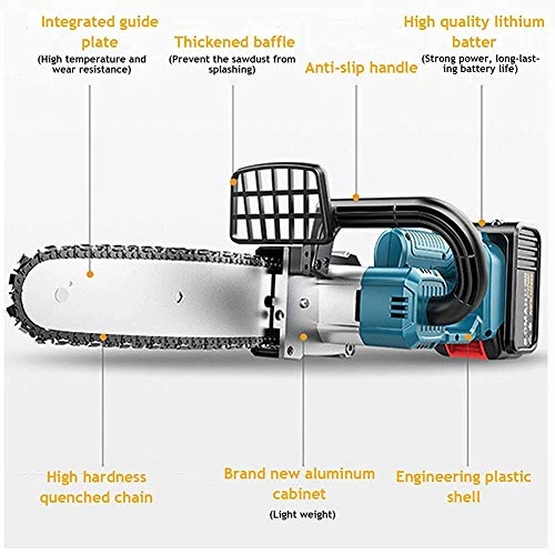 Mini Electric Cordless Chainsaw - 8 inch Brushless 3.0AH