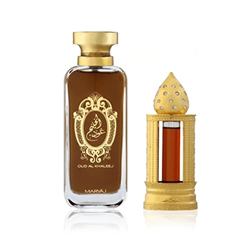 OUD AL KHALEEJ - Eau de Parfum 100 ml + DHAN AL OUD YA ROUHI - Concentrated Perfume Oil 3 ml