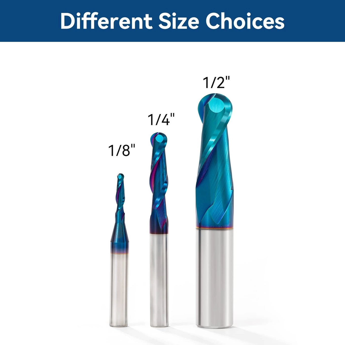 Ball Nose End Mill - 1/8 inch 1/4 inch