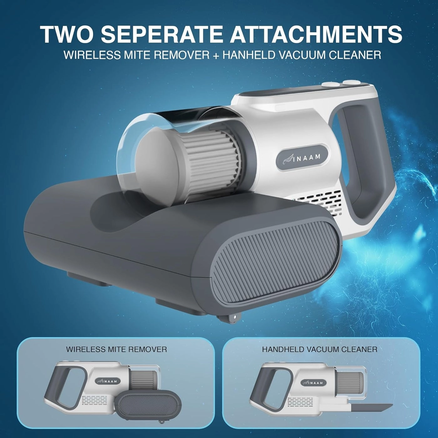 Dust Mite Cordless Vacuum - UV Light HEPA Filtration
