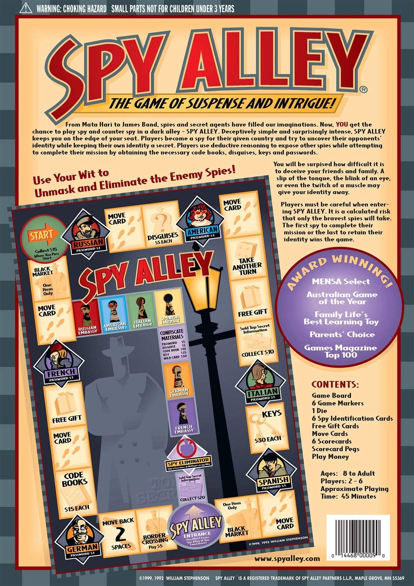 Spy Alley - Strategy Game Social Deduction & Bluffing