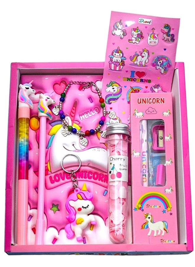 AMANVANI Unicorn Stationery Set - 8 Items