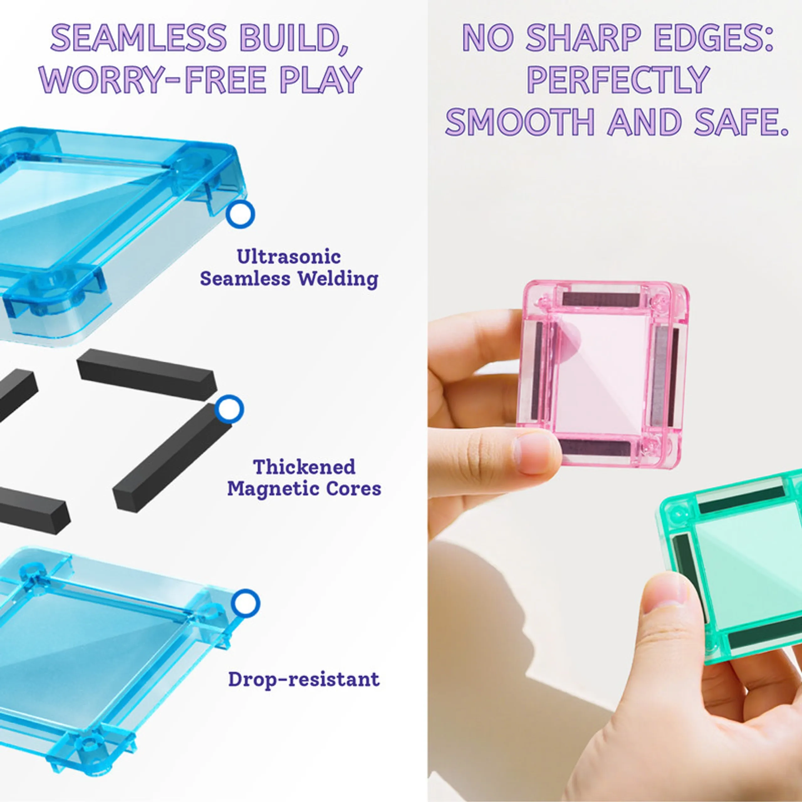 Mini Magnetic Tiles - 42 pcs