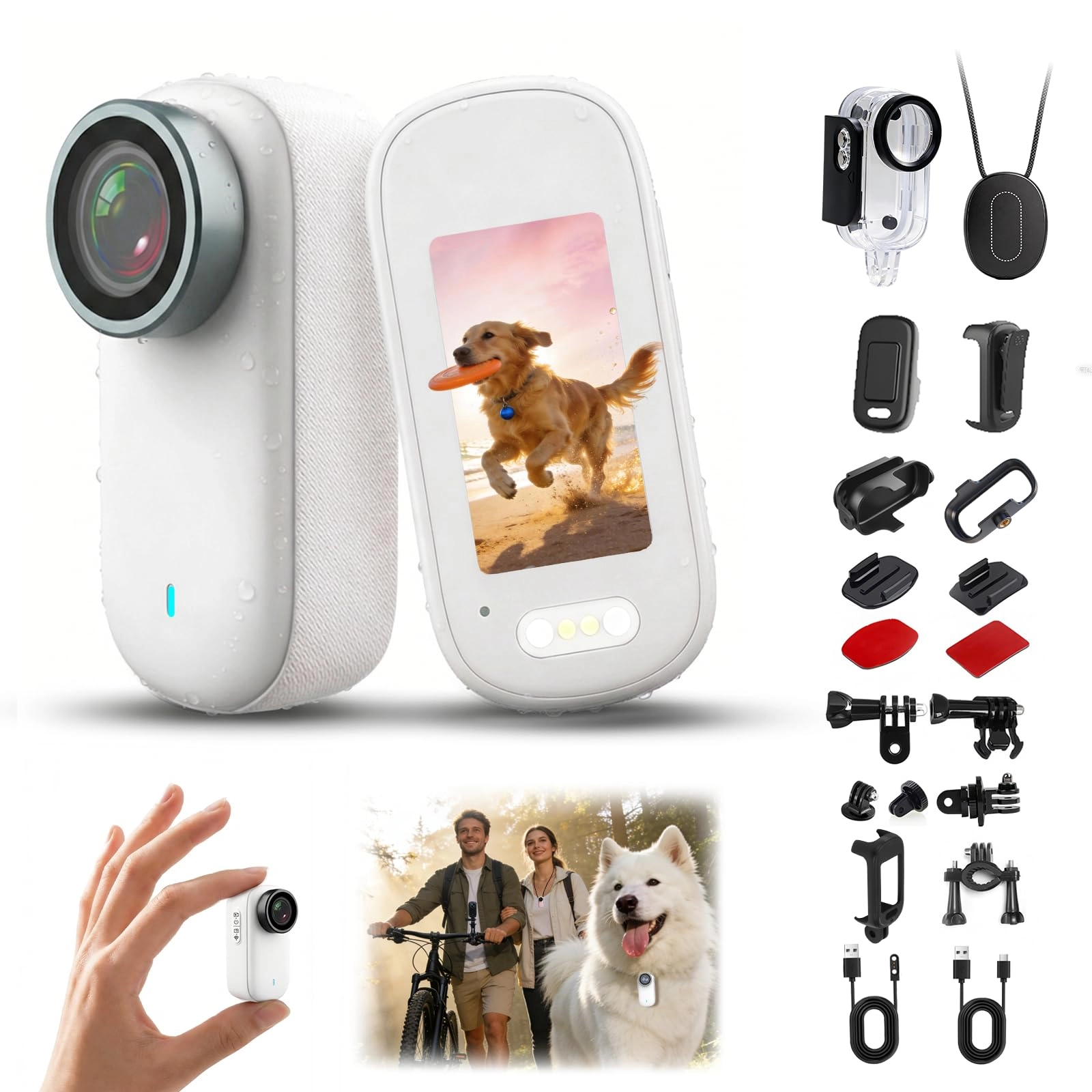 DOLLRANK Mini Body Camera - 64GB 4K