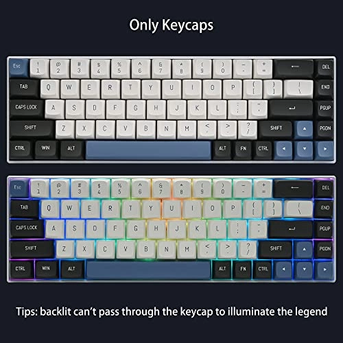 160 Keycap Set - Double Shot CSA Profile White Arctic