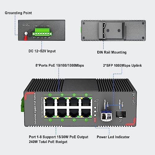 8 Port PoE Gigabit Switch 8-Ports