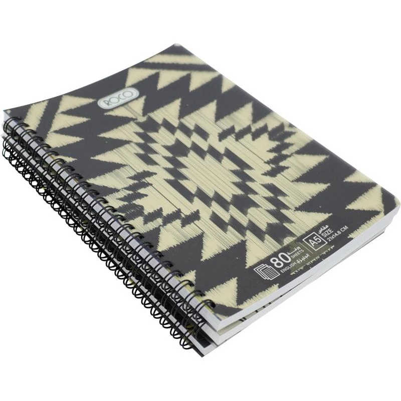Notebook 19 X 26 cm Spiral - Grid 100 Sheets