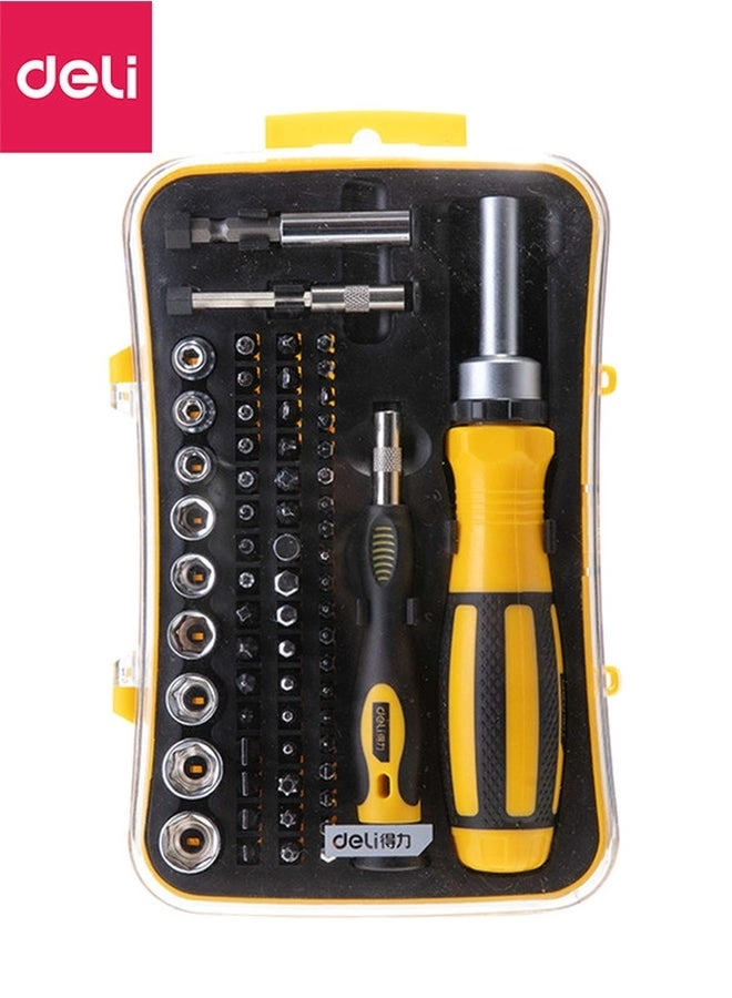 Deli DL3565 Precision Slotted and Phillips Screwdriver Set (65 Pcs)