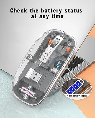 3 Mode Magnetic Ultra-Thin Mouse - Bluetooth USB