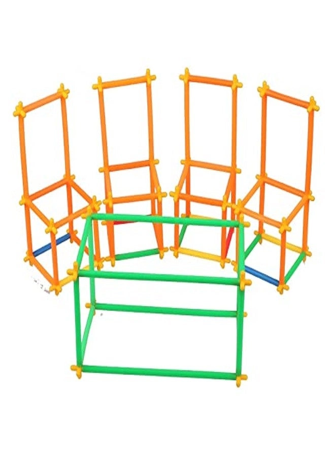 Hexa Building Blocks - 90 pcs Hexagon Block, 85 pcs Pipe Block