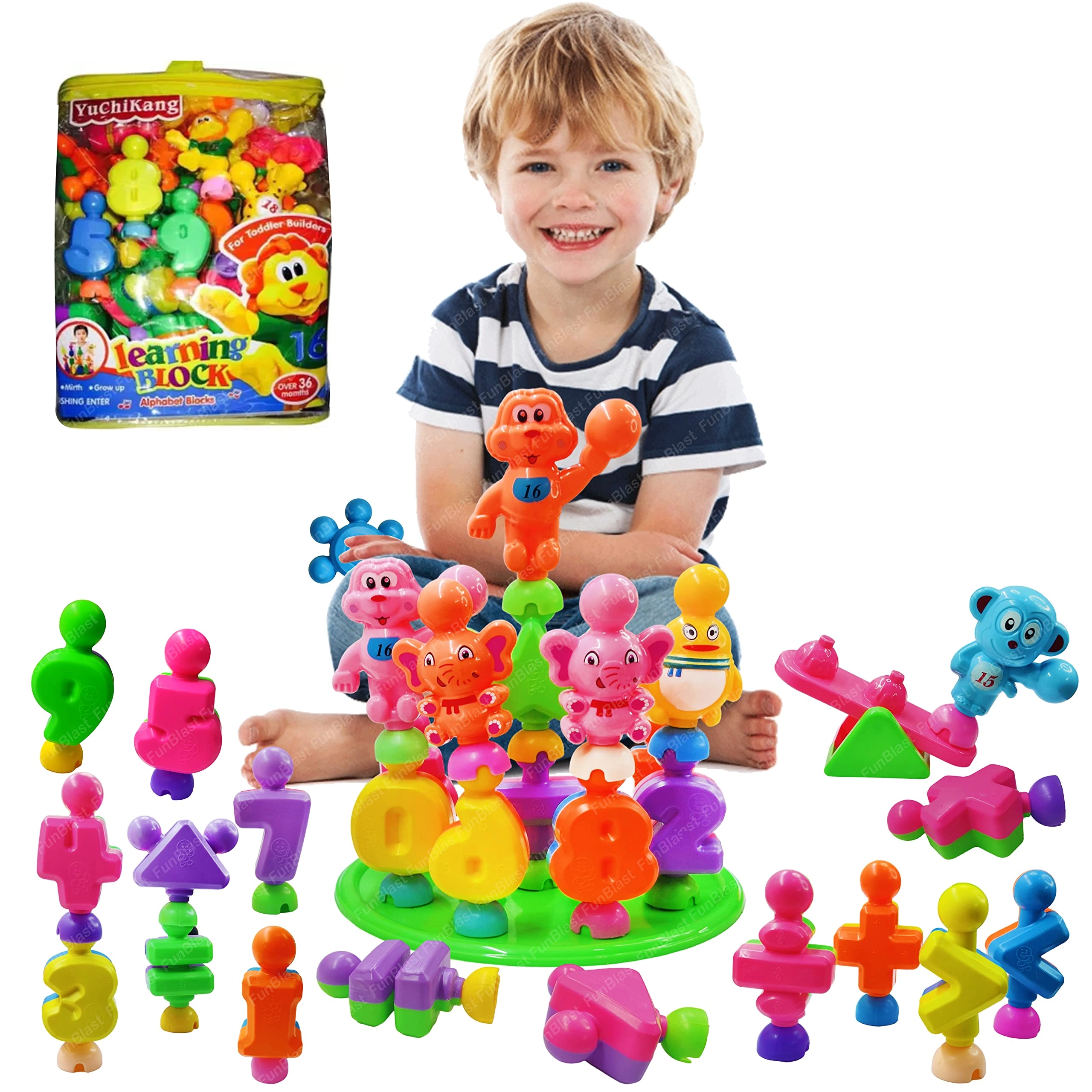 FunBlast Number Building Blocks - Animal 28 pcs
