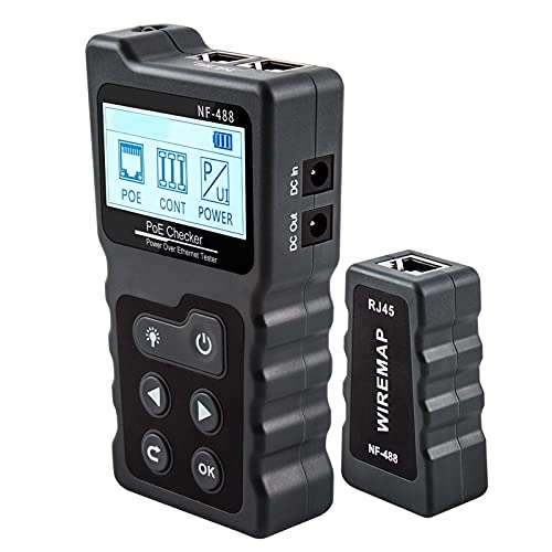 Huhebne POE Switch Tester - CAT5 CAT6 LCD Display