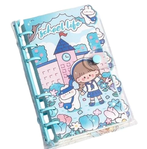 Mini Transparent Binder Spiral Diary Notebook