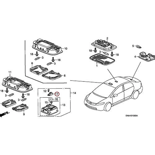 Honda 39182-SMA-003 Wired Microphone