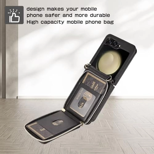 Miagon Folio Case for Samsung Galaxy Z Flip 5