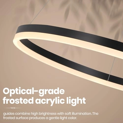 Double Ring Chandelier - Dimmable