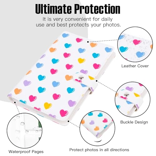 2x3" 156 Pockets Faux Leather Photo Album