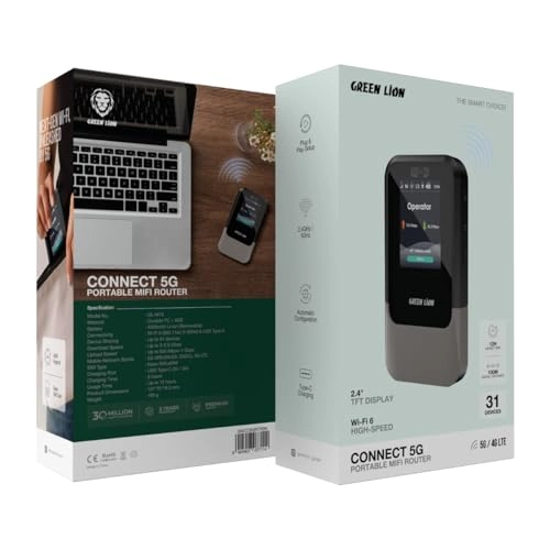 Connect 5G Portable MiFi Router - Wi-Fi 6 2.6 Gbps