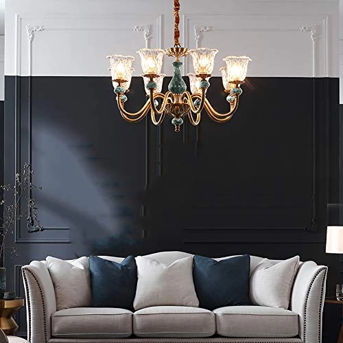 Retro Ceramic Light Luxury Chandelier