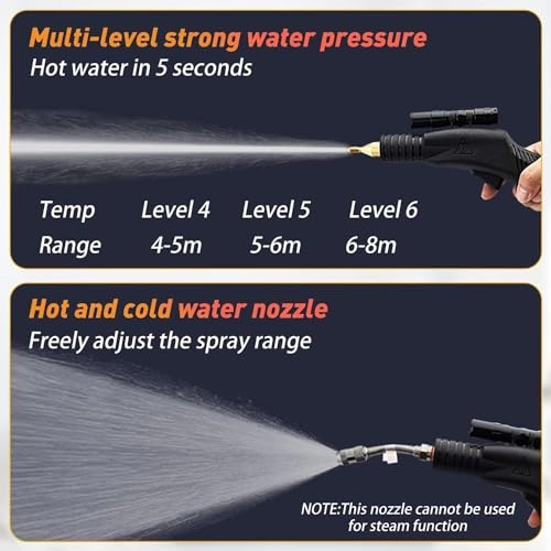 High Pressure Steam Cleaner - 3-3.5bar 300 Milliliters