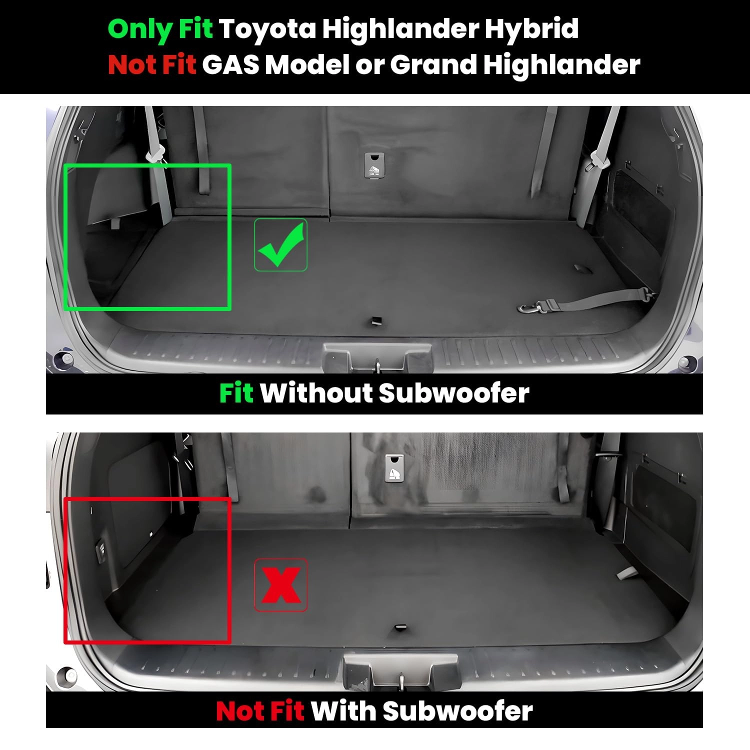Floor Mats & Cargo Mat for Toyota Highlander - 2020-2026