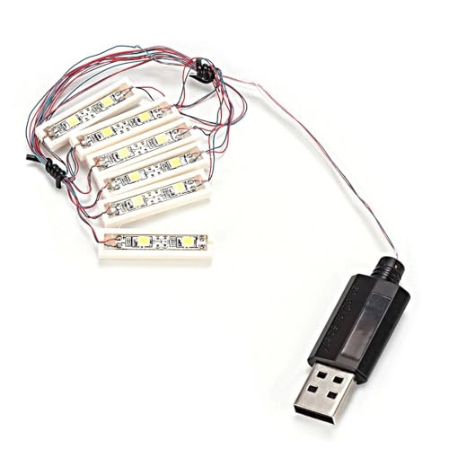 1x6 LED Down Lights - USB Powered Compatible with Lego Bricks