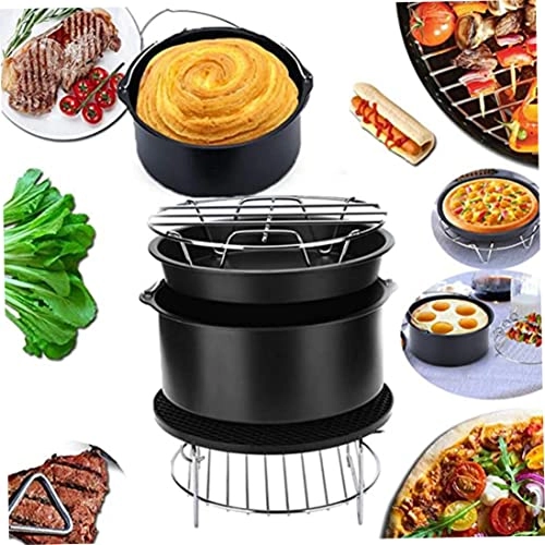 Metal Bracket + Skewers Rack + Cake Tin + Silicone Mat + Pizza Pan - Carbon steel stainless steel silica gel 5PCS