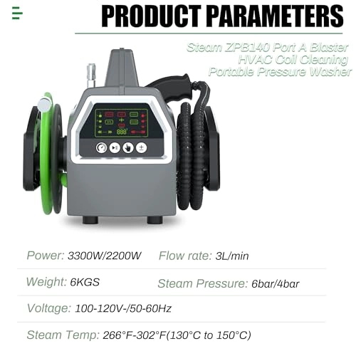 steam cleaning machine - 2200 watts gray